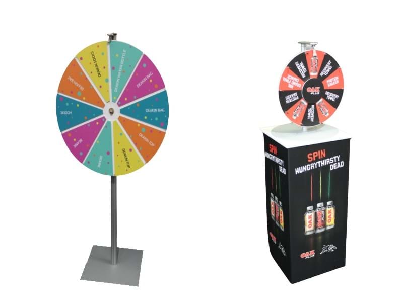 branded spinning prize wheels