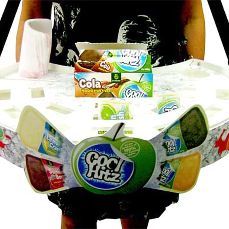 Carry tray with straps