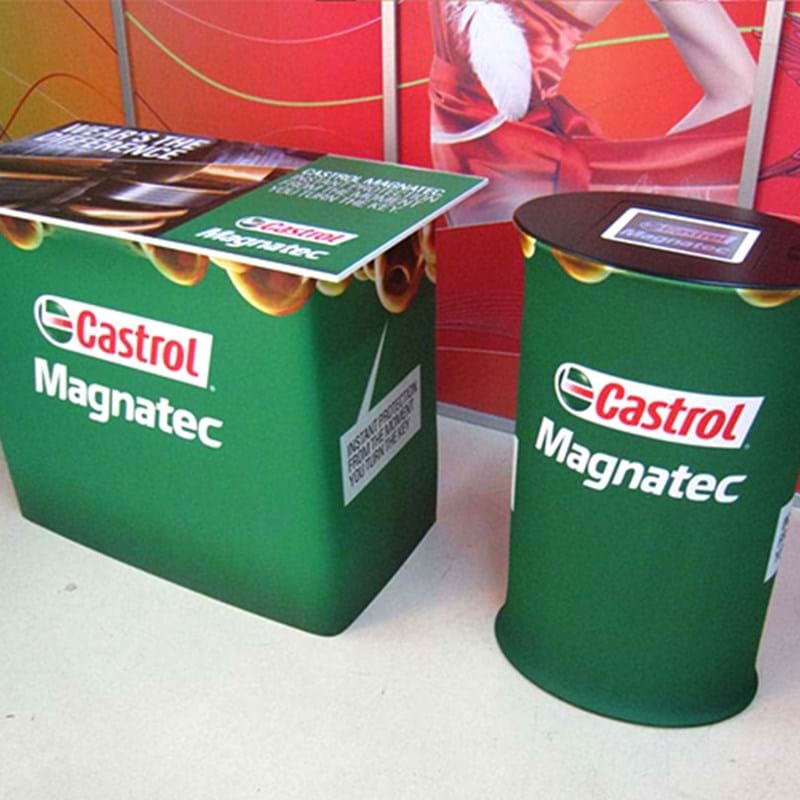 Demo counter with ipad stand