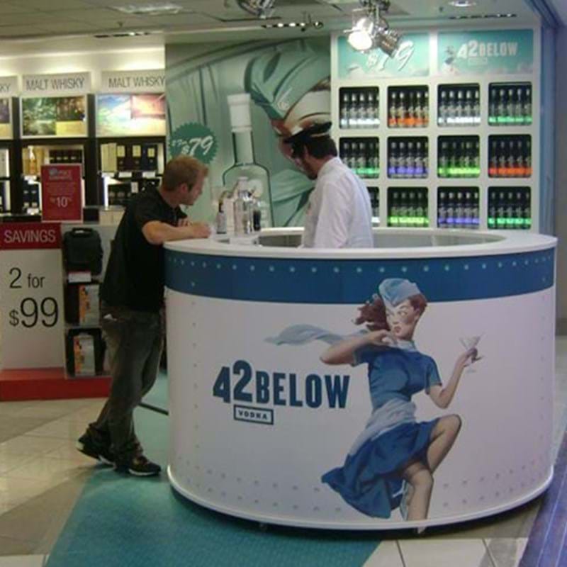 Drinks sampling counter