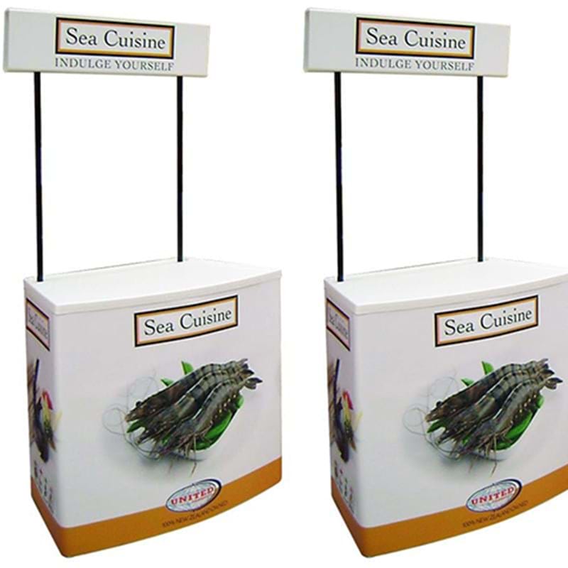 Food grade instore demo table