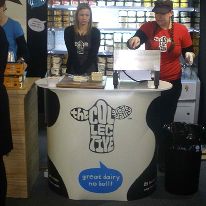 Pop up sales counter