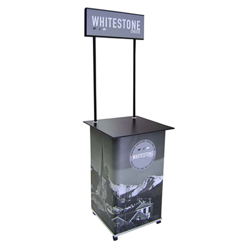Sales counter on wheels