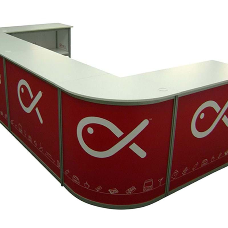 U shape sales counter