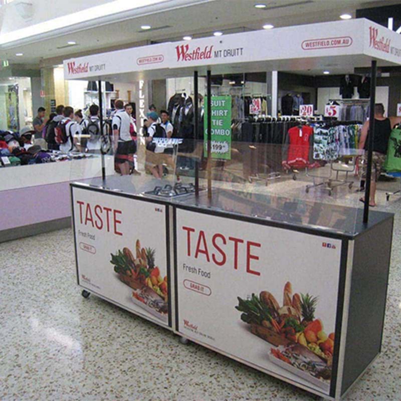 Westfield cooking carts on castors