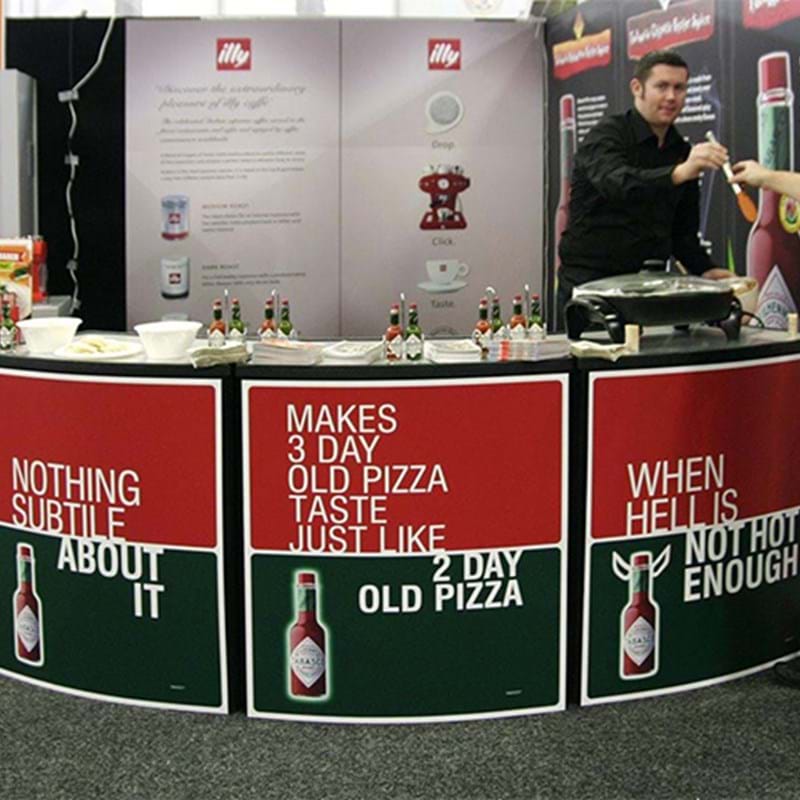 Portable exhibition counter