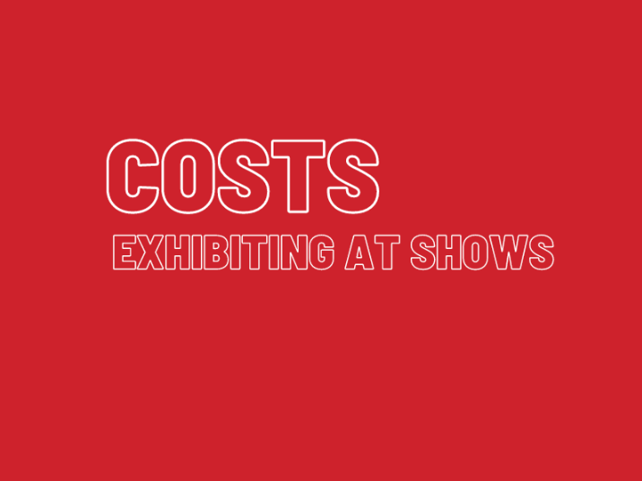 What is the average cost of participating in a trade show?