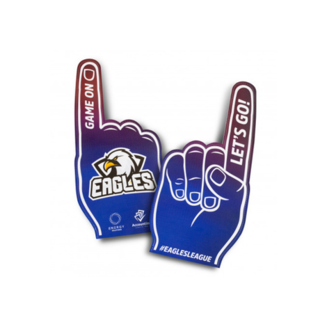 Foam supporters hand