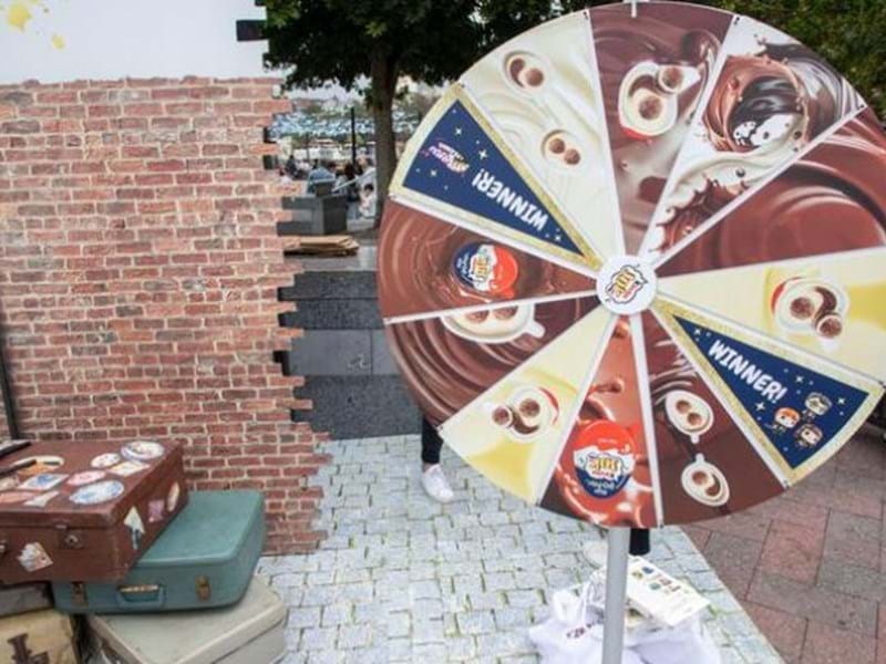 Harry Potter Kinder brand activation prize wheel