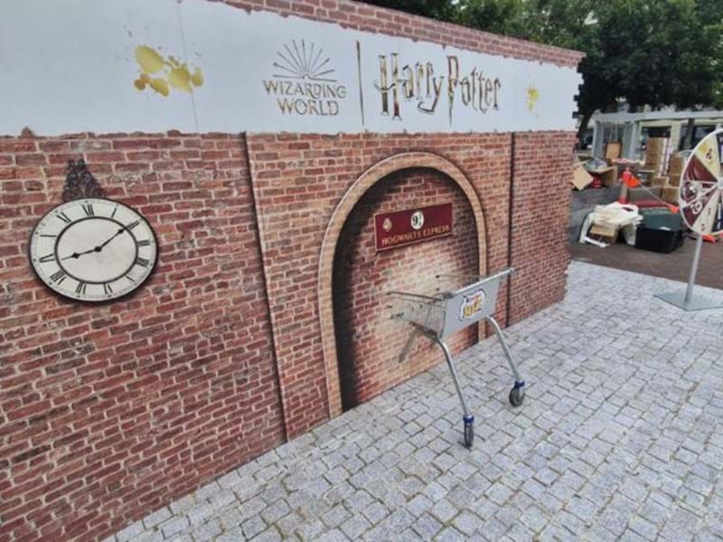 Harry Potter Kinder brand activation set up