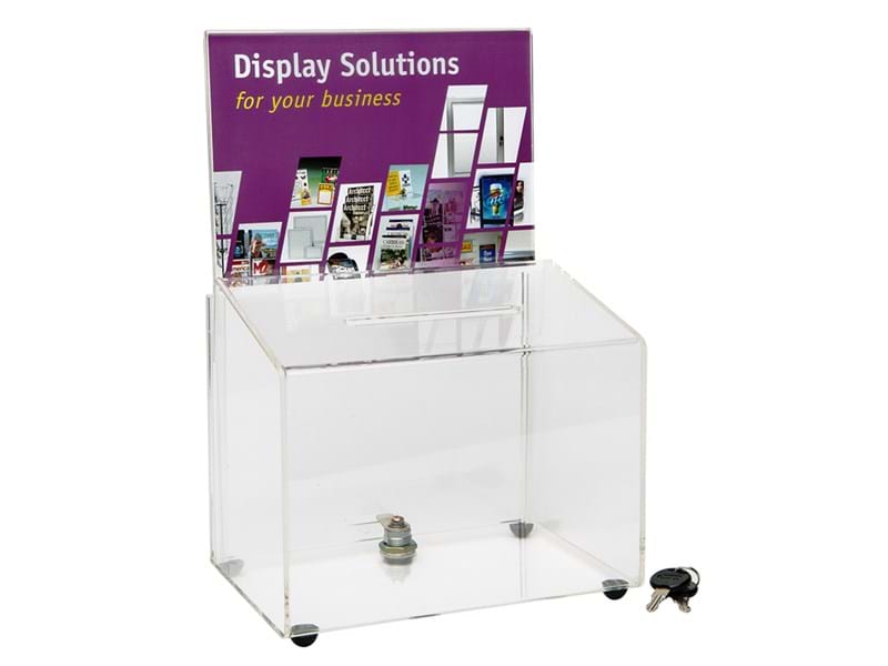 Acrylic Entry Boxes |Ballot, Suggestion & Competition Entry Box Display