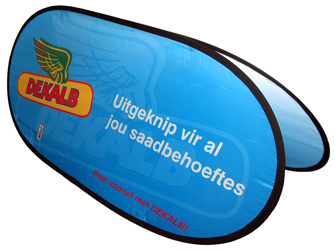 A 2 Go Portable Ground Banner Display System