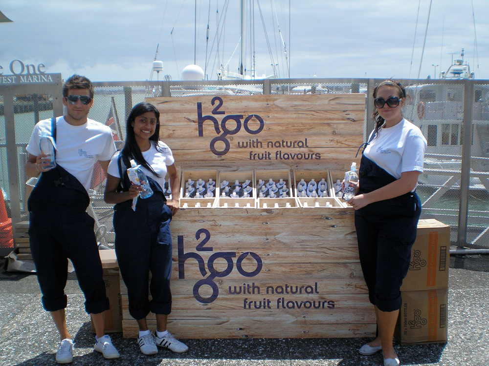 Portable promotional & product sampling products