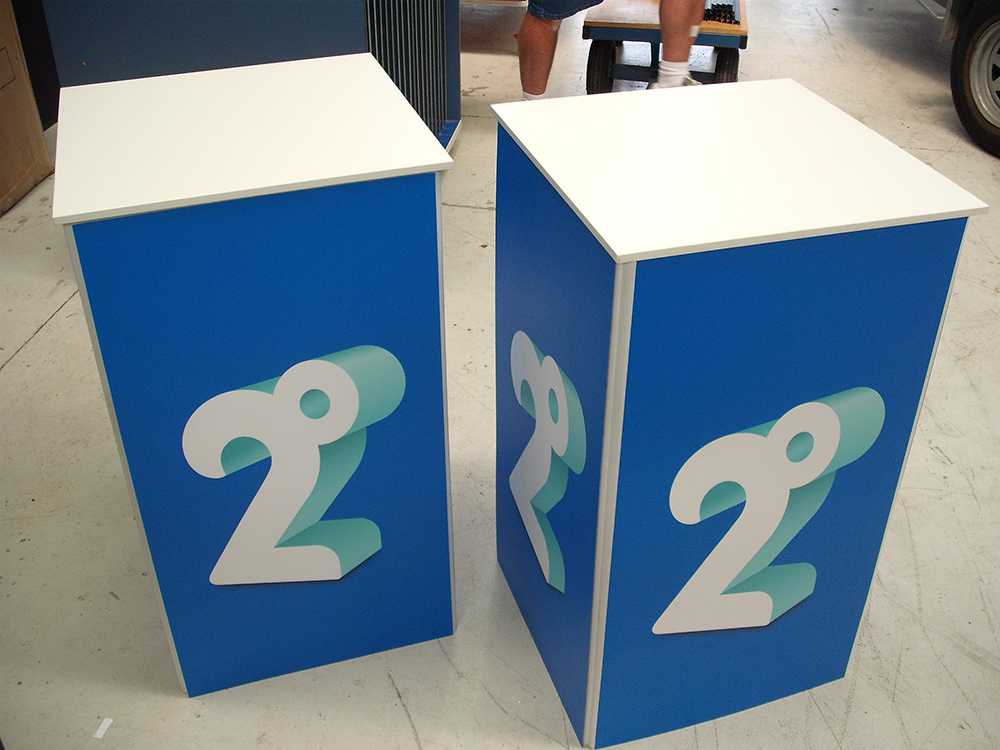 Fabric plinth cover printing