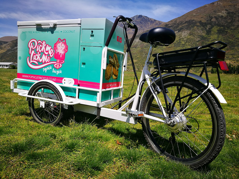ALMOND BREEZE MILK SAMPLING USING A BIKE