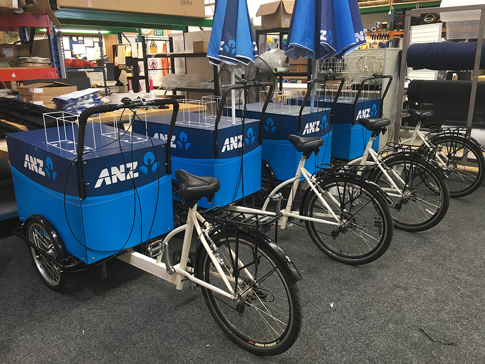 Vendor bikes & bicycle vending carts