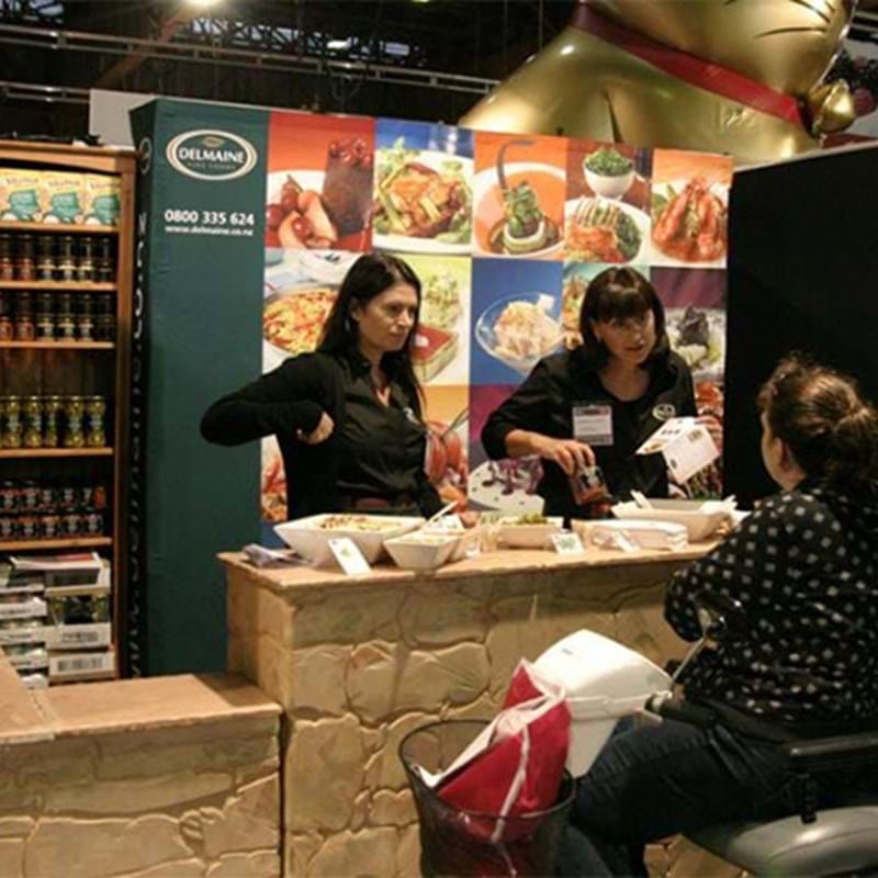 Food exhibition stand
