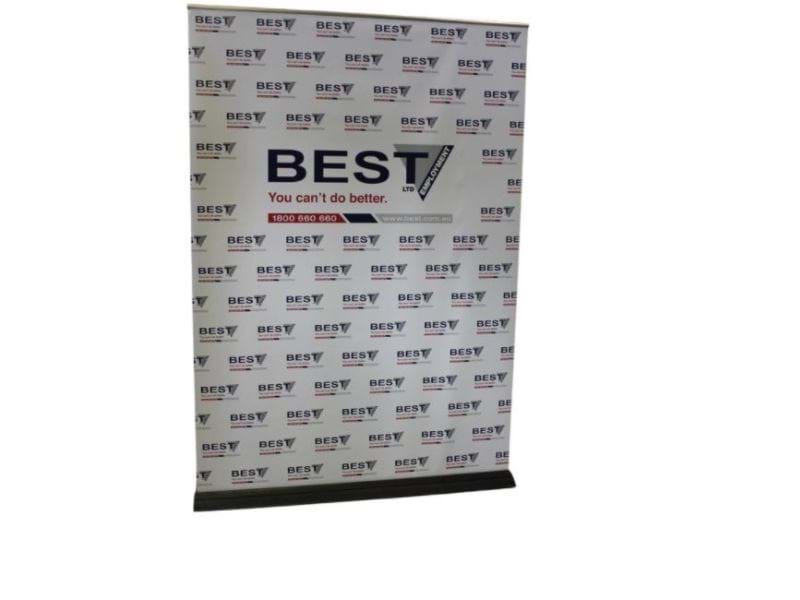 1.5 metre wide pull up banner