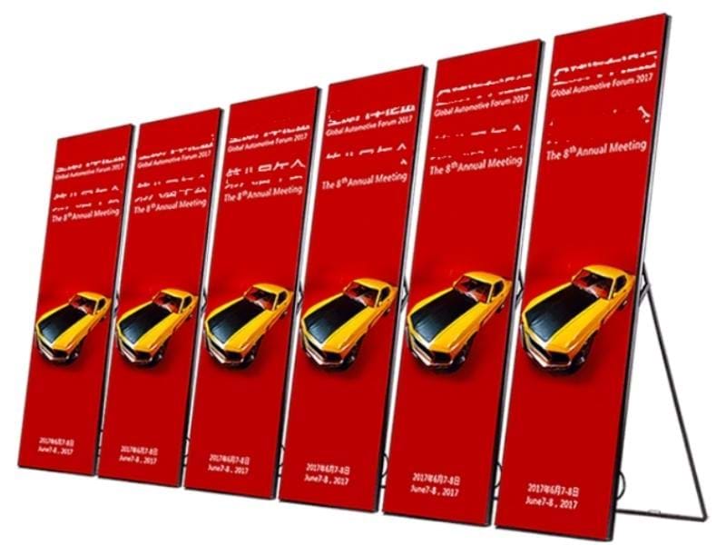 Digital Banner Stand: Portable Display with Screen