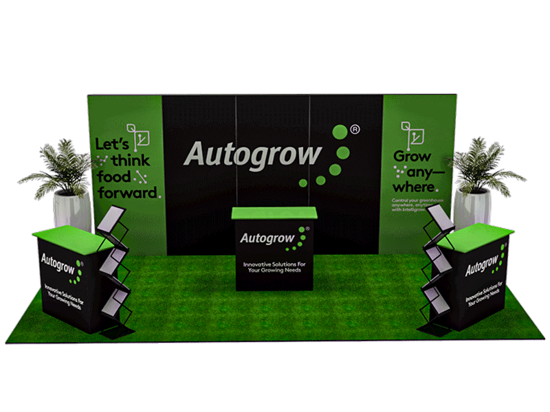 6 metre wide exhibition booth wall