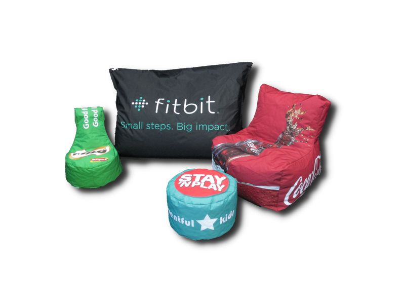corporate branded & custom printed bean bags 