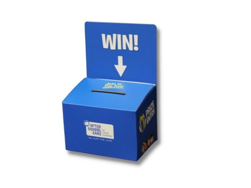 Corflute Entry Boxes | Counter Top Ballot & Contest Entry Boxes