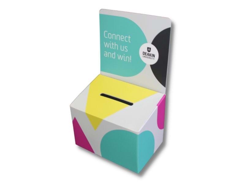 Corflute Entry Boxes | Counter Top Ballot & Contest Entry Boxes