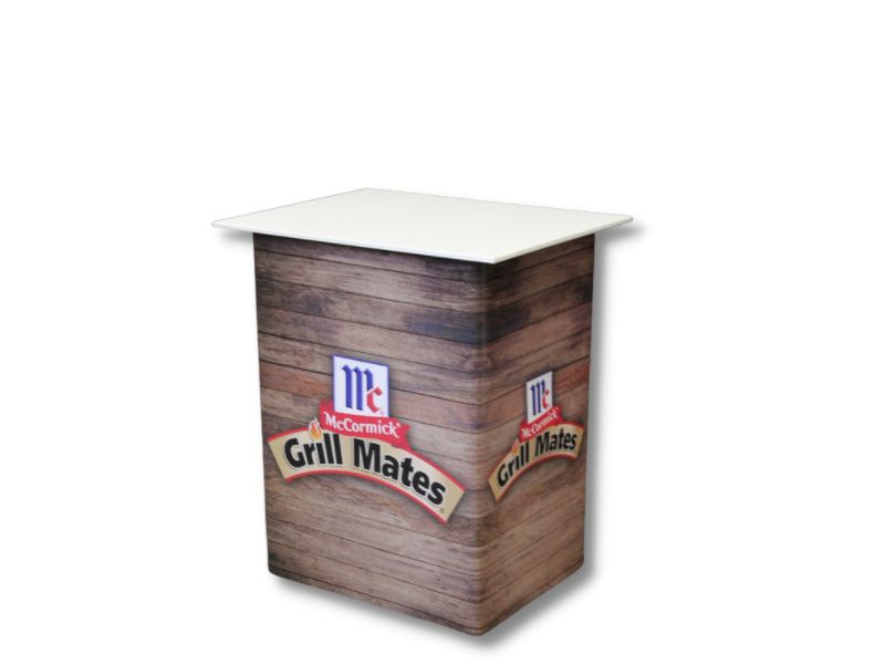  Most popular: white table top with graphic wrap on the table base
